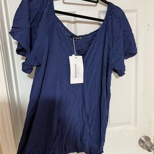 BloomChic Women's Deep Blue Blouse